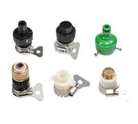 6 raccordi universali for rubinetti Senza Filettatura, connettori rapidi in Ottone for irrigazione da Giardino, Accessori for Tubi di irrigazione(Red)
