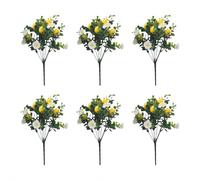 6 rami di limone artificiali, limoni di frutta artificiali per decorazione, rami di limone finti per cucina di fattoria, decorazione per la casa e la tavola, per la casa, la primavera e l'estate