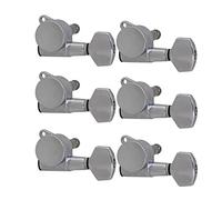 6 Rapporto Di Trasmissione Sinistro 1:16 Stringa Di Blocco Automatico Chitarra Tuning Pegs Parti Della Testa Della Macchina Piroli Accordatura per Chitarra