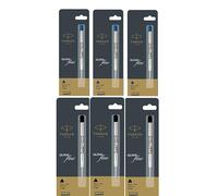6 refill penna a sfera Parker Quink fine nuove sigillate originali 3 ricarich...