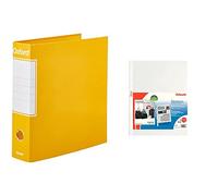 6 Registratori G83 Oxford Giallo, F.to Commerciale, Dorso 8 cm + 50 Buste Deluxe