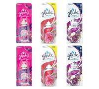 6 Ricariche per Diffusore Elettrico GLADE SENSE & SPRAY Fragranze Assortite casa