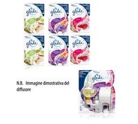 6 Ricariche per Diffusore GLADE Essential Oil Fragranze Assortite NUOVE