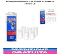 6 Ricariche Polifosfati Universali per Dosatori Di in Polvere Da1/2″