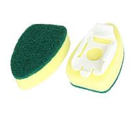 6 ricariche resistenti per stoviglie, testine di spugna per piatti, ricarica per bacchetta per piatti, dispenser per pennelli per scrub a pois, scrubber per erogazione di sapone, prodotti per la