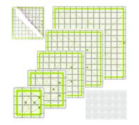 6 righello per cucito in acrilico trasparente, modelli per quilting e patchwork, righello per taglio tessuti, cucito, misurazione, sartoria, artigianato, set forniture per quilting
