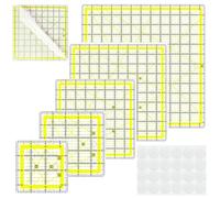 6 righello per cucito in acrilico trasparente, modelli per quilting e patchwork, righello per taglio tessuti, cucito, misurazione, sartoria, artigianato, set forniture per quilting