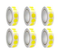 6 Rolls Red Dot Adesivi per codifica a colori, adesivi circolari, per la scuola d'ufficio, la casa, l'organizzazione rotonda per la codifica dei documenti