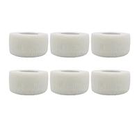 6 rotoli di benda autoadesiva, 2,5 cm x 4,5 m No Wonven Atletico Elastico Atletico Benda Coesiva per la protezione dei piedi del polso sport (bianco)