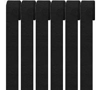 6 rotoli di carta crespa di colore nero, 4,5 cm x 25 m, carta crespa per compleanni, decorazioni per feste, decorazioni per matrimoni (rotolo da 4,5 cm x 25 m)
