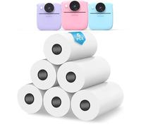 6 rotoli di carta da stampa e carta termica istantanea per la fotocamera dei bambini