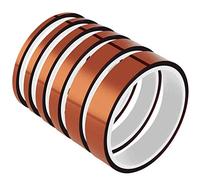 6 rotoli di nastro ad alta temperatura SACONELL resistente al calore nastro di sublimazione nastro di poliimmide nastro di mascheratura, multi formato Value Bundle 0,4/0,6/0,8/1/1,2/2 cm x 10 m
