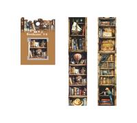 6 rotoli di nastro adesivo decorativo in PET per libreria, 40 mm x 2 m, per scrapbooking, quaderni, agenda, album fotografici, artigianato, resistente all'acqua, forniture per album di ritagli