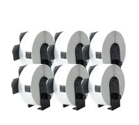 6 rotoli di nastro per etichette DK-11201 Etichetta 29 mm x 90 mm Etichette per indirizzi in carta bianca standard fustellate compatibili con QL-500 QL-500A QL-550 QL-560 QL-570 QL-570VM QL-580N