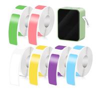 6 rotoli di nastro termico per etichette di ricambio, 12 x 40 mm, etichette termiche, autoadesive, per stampante P11/P12/P15/D30/D32/D35/HP1/HP3/HP4 (6 colori, 160 nastri/rotolo)