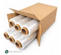 6 Rotoli Film Estensibile Manuale 23my 2,2kg 50cm Trasparente
