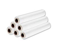 6 ROTOLI Film estensibile manuale BIANCO 50 cm per imballaggio