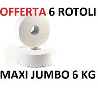 Carta igienica in rotoloni grandi Jumbo professionale Maurer 94963 N° 6 rotoli