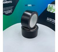 6 ROTOLI NASTRO ADESIVO DUCT TAPE 50X25 NERO SCOTCH TELATO RINFORZATO AMERICANO