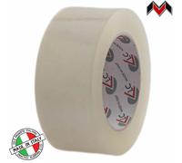 6 ROTOLI NASTRO ADESIVO IMBALLO TRASPARENTE 50x132 METRI X SCATOLE MADE ITALY