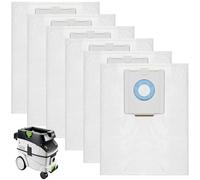 6 Sacchetti Aspirapolvere per Festool CT 36/ CTM 36 E/CTL 36 E, Sacchetti Filtranti Di Ricambio Selfclean per Festool 496186, Sacchetti Filtranti Capacità Parti Di Ricambio Per Aspiratore SC FIS-CT 36