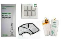 6 Sacchetti Folletto VK140 VK150 + Dovina + Griglia Originali Vorwerk FP140/150