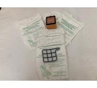 6 SACCHETTI IN MICROFIBRA PER VORWERK KOBOLD 135-136 FOLLETTO + GRIGLIA PROTEZIONE MOTORE+ MICROFILTRO IGIENICO (SACCHETTI DI QUALITA' ITALIANA)