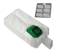 6 Sacchetti per aspirapolvere + 6 Profumi adatti per Vorwerk Folletto VK 140 150 - VK140, VK150 - FP 140 150 - FP140/150 - con microfibra speciale