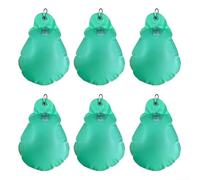6 sacchetti per piscina, resistenti in PVC, da appendere alla parete, per piscine fuori terra, pesi di ancoraggio per piscine e supporti per copertura invernale, protezione esterna (verde)
