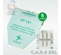6 SACCHETTI VORWERK FOLLETTO ORIGINALI + 6 PROFUMI FP130 VK130 VK131 COD.04844