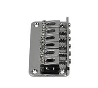 6 Saddle Electric Guitar Top Load Bridge Hardtail Fixed Bridge 78mm Chrome Guitar Parts ponte chitarra