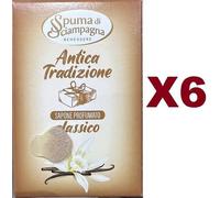 3 pz Spuma di Sciampagna Antica Tradizione Pietra Sapone Profumato Classico 90g