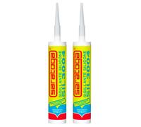 6 SARATOGA SIL 3004, Silicone Sigillante Antimuffa Universale 280ml TRASPARENTE