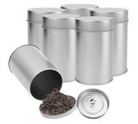 6 scatole da tè classiche, piccola scatola da tè da cucina, 100 g, scatola per la massa, mini scatole da tè per tè in massa o spezie, 120 x 75 mm