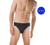 6 Schiesser Slip Supermini Da Uomo Basic - Nero
