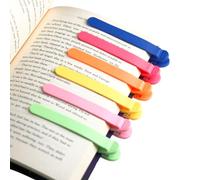 6 segnalibri automatici in silicone, regalo per amanti dei libri, per donne, uomini, bambini, lettori, accessori unici e carini, per rimanere in posizione e seguire mentre leggi