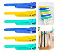6 segnalibri automatici in silicone, segnalibro per bambini, segnalibro di carta come accessorio per libro, graziosi segnalibri, pennarello laterale colorato per gli amanti dei libri, insegnanti