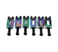 6 selle for ponte in ottone color arcobaleno da 10,4 mm for chitarra elettrica for ponti tremolo Strato-caster