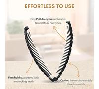 6 Semplici Forcine Per Capelli Da Donna, Copricapo Per La Decorazione Dei Capelli Della Padella, Clip Di Presa Curva Antiscivolo E Pratica, Accessori Per Accessori Per Capelli Alla Moda.