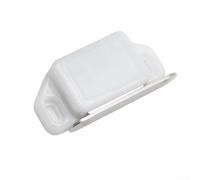 6 serrature magnetiche per armadietti, a tenuta forte, a prova di sicurezza per bambini, serrature invisibili per la sicurezza dei bambini, colore marrone e bianco, 10 x 6 x 5 cm (bianco)