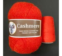 6 Set Cashmere Pettinato di Lana Fuzzy Mano Lavoro a Maglia Gancio Qualità Filo
