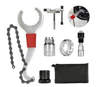 6 Set di Attrezzi per Bicicletta, Strumento di Rimozione della Cassetta per Bicicletta con Chiave di Rimozione della Cassetta Strumento per Movimento Centrale Svitacatena