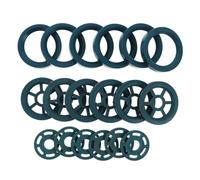 6 Set Divisore per Rete da Lancio, Taglia 1, Plastica Blu | Controllo del Lancio, Riduce gli Intrecci, per Corda Rete e Pesca da Barca