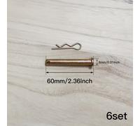 6 Set, per Trattori 8x40/45/50/60mm, a Sgancio per Motocoltivatori a Benzina e Micro, Ricambio