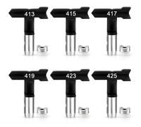 6 Set pezzi di ugelli reversibili Airless ad alta pressione dello spruzzo per case, giardini e terrazze(413,415,417, 419,423,425)
