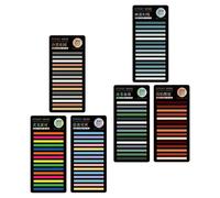 6 set strisce con etichette a linguetta e indice