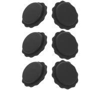 6 Set Tappi Punta Ombrello Nero in Plastica e Stoffa per Riparazione | Set Multiplo per Stecche e Modelli Pieghevoli, con Guarnizione Inclusa, Uso Esterno