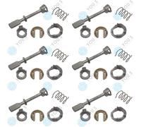 6 Set You.S Kit di Riparazione Blocco Cilindro Serratura Frontale SX per Seat VW