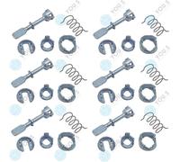 6 Set You.S Originale Serratura Cilindro Anteriore Destro per VW Polo (6N1)