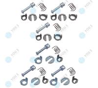 6 Set You.S Ricambio Porta Cilindro Serratura Frontale Sinistra Destra per BMW 3